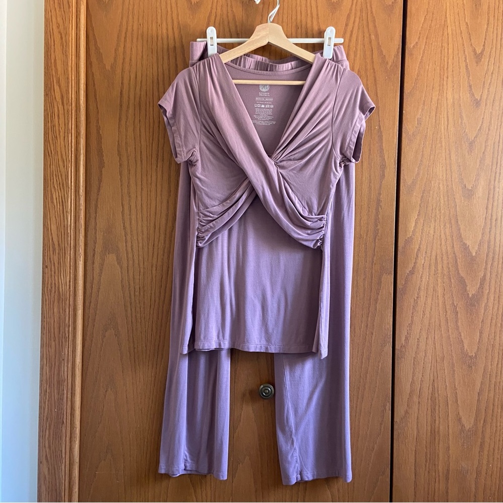 Davy Nursing & Maternity Pajama Set | Dusty Mauve